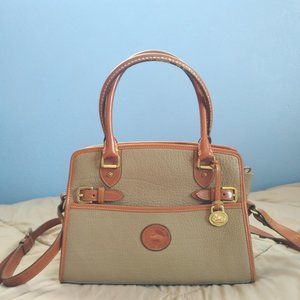Vintage Dooney & Bourke All-Weather Leather Buckle Satchel purse